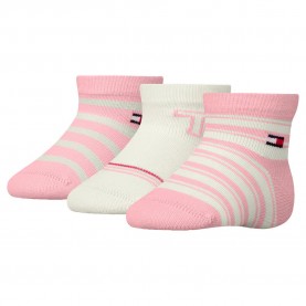 чорапи,детски,чорапи,tommy,hilfiger,701236342,short,socks,3,pairs,pink,(white,pink)