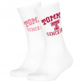 чорапи,детски,чорапи,tommy,hilfiger,701236411,crew,socks,2,pairs,pink,(white)