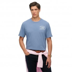 Тениска Superdry Athletic Essential short sleeve T-shirt - Blue (Moonlight Blue) тениска,мъжки,тениски,superdry,athletic,essential,short,sleeve,t,shirt,blue,(moonlight,blue)