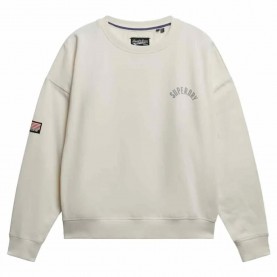 блуза,дамски,блузи,superdry,athletic,relaxed,printed,crew,sweatshirt,desert,bone,off,white,(beige)