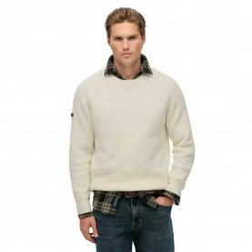 Блуза Superdry Chunky Raglan sweater - Beige (Winter Cream) блуза,мъжки,пуловери,superdry,chunky,raglan,sweater,beige,(winter,cream)