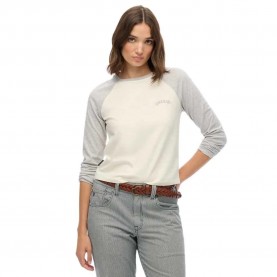 тениска,дамски,тениски,superdry,essential,logo,baseball,long,sleeve,t,shirt,glacier,grey,marl,desert,bow,(beige)