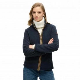 поларена,блуза,дамски,блузи,superdry,estate,fleece,full,zip,sweatshirt,eclipse,navy,(blue)