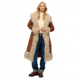 Палто Superdry Long Afghan coat - Brown (Rustic Chestnut Brown) палто,мъжки,якета,superdry,long,afghan,coat,brown,(rustic,chestnut,brown)