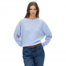 блуза,дамски,пуловери,дамски,плетени,дрехи,superdry,slouchy,crew,neck,sweater,pastel,blue,twist