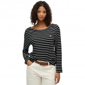 тениска,мъжки,тениски,дамски,тениски,superdry,studios,slub,long,sleeve,t,shirt,black,(black,white,stripe)