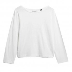 тениска,дамски,тениски,superdry,studios,slub,long,sleeve,t,shirt,brilliant,white,(white)