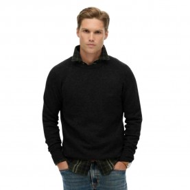 блуза,мъжки,пуловери,superdry,wool,blend,sweater,black,(midnight,charcoal,marl)
