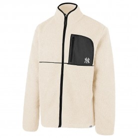 Яке 47 MLB New York Yankees Base Runner Sherpa jacket - Natural яке,мъжки,якета,47,mlb,new,york,yankees,base,runner,sherpa,jacket,natural
