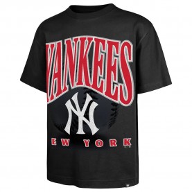 Тениска 47 MLB New York Yankees Power Shot Foundation short sleeve T-shirt - Black тениска,мъжки,тениски,47,mlb,new,york,yankees,power,shot,foundation,short,sleeve,t,shirt,black