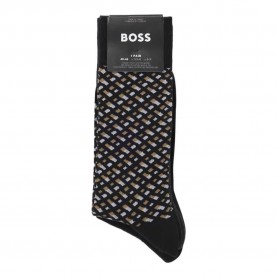 Чорапи BOSS Gift Monogram 10263510 socks 4 pairs - Black (Black) чорапи,мъжки,чорапи,boss,gift,monogram,10263510,socks,4,pairs,black,(black)