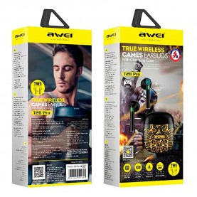 слушалки,слушалки,awei,5.0,t28,pro,wireless,earphones,black