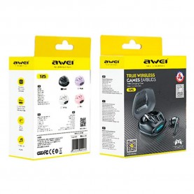 слушалки,слушалки,awei,5.3,t25,wireless,earphones,black
