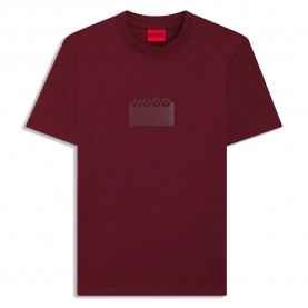 Тениска HUGO Delastio 10273257 01 short sleeve T-shirt - Red (Dark Red) тениска,мъжки,тениски,дамски,тениски,hugo,delastio,10273257,01,short,sleeve,t,shirt,red,(dark,red)