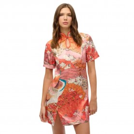рокля,дамски,поли,и,рокли,superdry,mandarin,jacquard,short,dress,kam,coral,(orange)