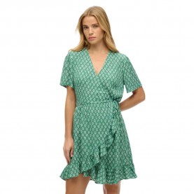 рокля,дамски,поли,и,рокли,superdry,printed,mini,wrap,short,sleeve,short,dress,floral,block,green,(green)