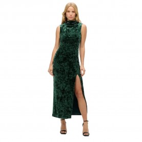 Рокля Superdry Velvet Maxi sleeveless midi dress - Green (Forest Green) рокля,дамски,поли,и,рокли,superdry,velvet,maxi,sleeveless,midi,dress,green,(forest,green)