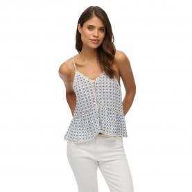 тениска,дамски,тениски,superdry,vintage,ladder,trim,sleeveless,t,shirt,diamond,tile,blue,(blue)