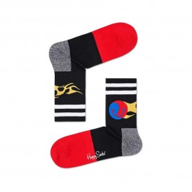 чорапи,мъжки,чорапи,happy,socks,3,4,athletic,flame,socks,long,socks,multicolor