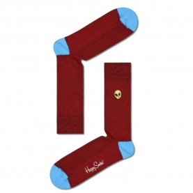 чорапи,мъжки,чорапи,happy,socks,alien,ribbed,embroidery,socks,long,socks,maroon,(red)