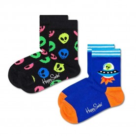 чорапи,детски,чорапи,happy,socks,alien,socks,2,pairs,multicolor,(blue,black)