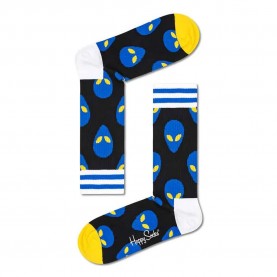 чорапи,мъжки,чорапи,happy,socks,alien,thin,crew,blue,long,socks,multicolor,(black)