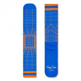 чорапи,мъжки,чорапи,happy,socks,athletic,grid,long,socks,multicolor,(blue)