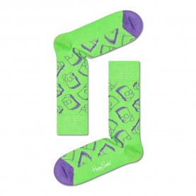 чорапи,мъжки,чорапи,happy,socks,bart,long,socks,multicolor,(green)