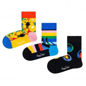 чорапи,детски,чорапи,happy,socks,beatles,socks,3,pairs,multicolor
