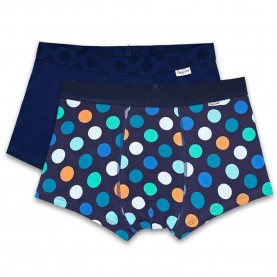 чорапи,мъжко,бельо,happy,socks,big,dot,boxers,2,pieces,multicolor,(blue)