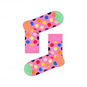 чорапи,мъжки,чорапи,happy,socks,big,dot,half,crew,long,socks,multicolor,(pink)