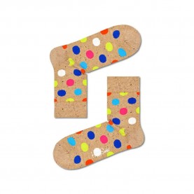чорапи,мъжки,чорапи,happy,socks,big,dot,half,long,socks,multicolor,(brown)