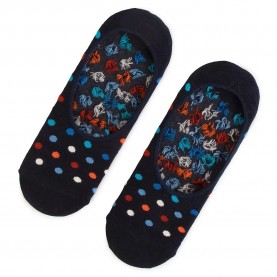 чорапи,мъжки,чорапи,happy,socks,black,dot,liner,long,socks,multicolor,(black)