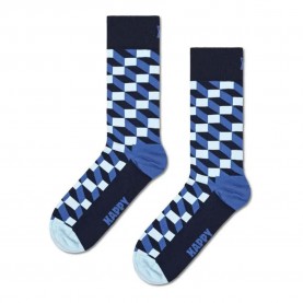 чорапи,мъжки,чорапи,happy,socks,bleu,filled,optic,long,socks,multicolor,(blue)