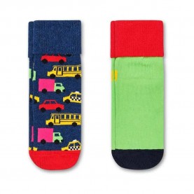 чорапи,детски,чорапи,happy,socks,cars,anti,slip,socks,2,pairs,multicolor,(green,blue)