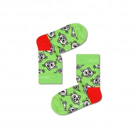 чорапи,детски,чорапи,happy,socks,cat,socks,multicolor,(green)