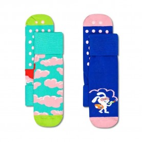чорапи,детски,чорапи,happy,socks,clouds,anti,slip,socks,2,pairs,multicolor,(blue)