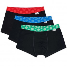 чорапи,мъжко,бельо,happy,socks,contrasts,boxers,3,pieces,red,blue,green,(black)