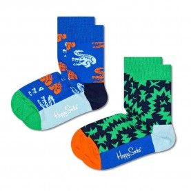 чорапи,детски,чорапи,happy,socks,crocodile,socks,2,pairs,multicolor,(blue)