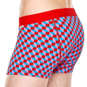 чорапи,мъжко,бельо,happy,socks,diseño,optico,boxers,multicolor,(red)