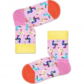 чорапи,детски,чорапи,happy,socks,dog,socks,multicolor,(pink)