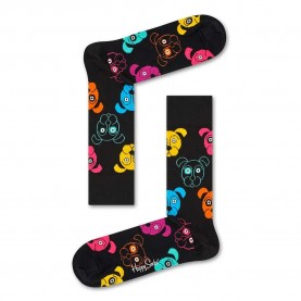 чорапи,мъжки,чорапи,happy,socks,dogs,face,long,socks,multicolor,(black)