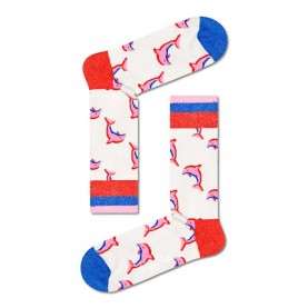 чорапи,мъжки,чорапи,happy,socks,dolphin,long,socks,multicolor,(white)
