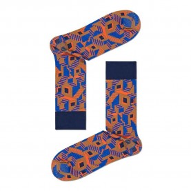чорапи,мъжки,чорапи,happy,socks,dressed,city,maze,crew,blue,and,orange,long,socks,multicolor,(blue)