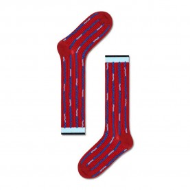 чорапи,мъжки,чорапи,happy,socks,eliza,mid,high,long,socks,multicolor,(red)