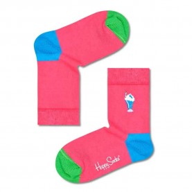 чорапи,детски,чорапи,happy,socks,embroidery,milkshake,socks,multicolor,(pink)