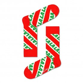 чорапи,мъжки,чорапи,happy,socks,fa,la,la,la,long,socks,multicolor,(red)
