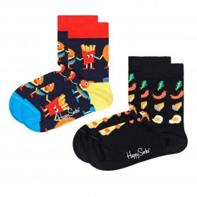 чорапи,детски,чорапи,happy,socks,food,friends,socks,2,pairs,multicolor,(blue,black)