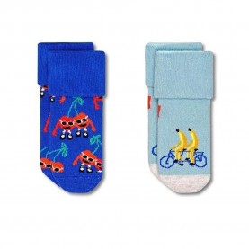 чорапи,детски,чорапи,happy,socks,fruit,mates,terry,socks,2,pairs,multicolor,(blue)