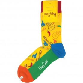 чорапи,мъжки,чорапи,happy,socks,guitar,long,socks,multicolor,(yellow)
